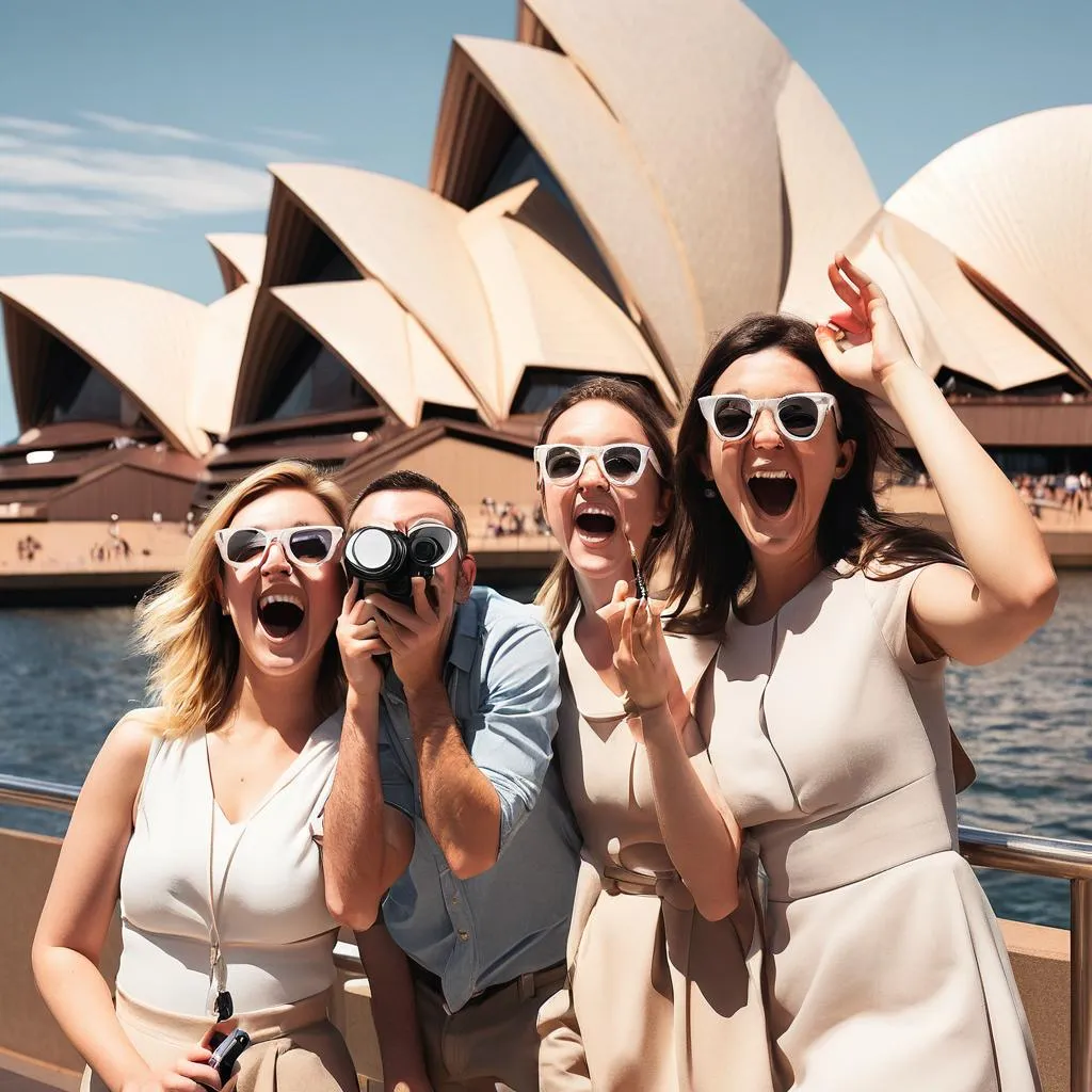 Sydney Opera House visitors